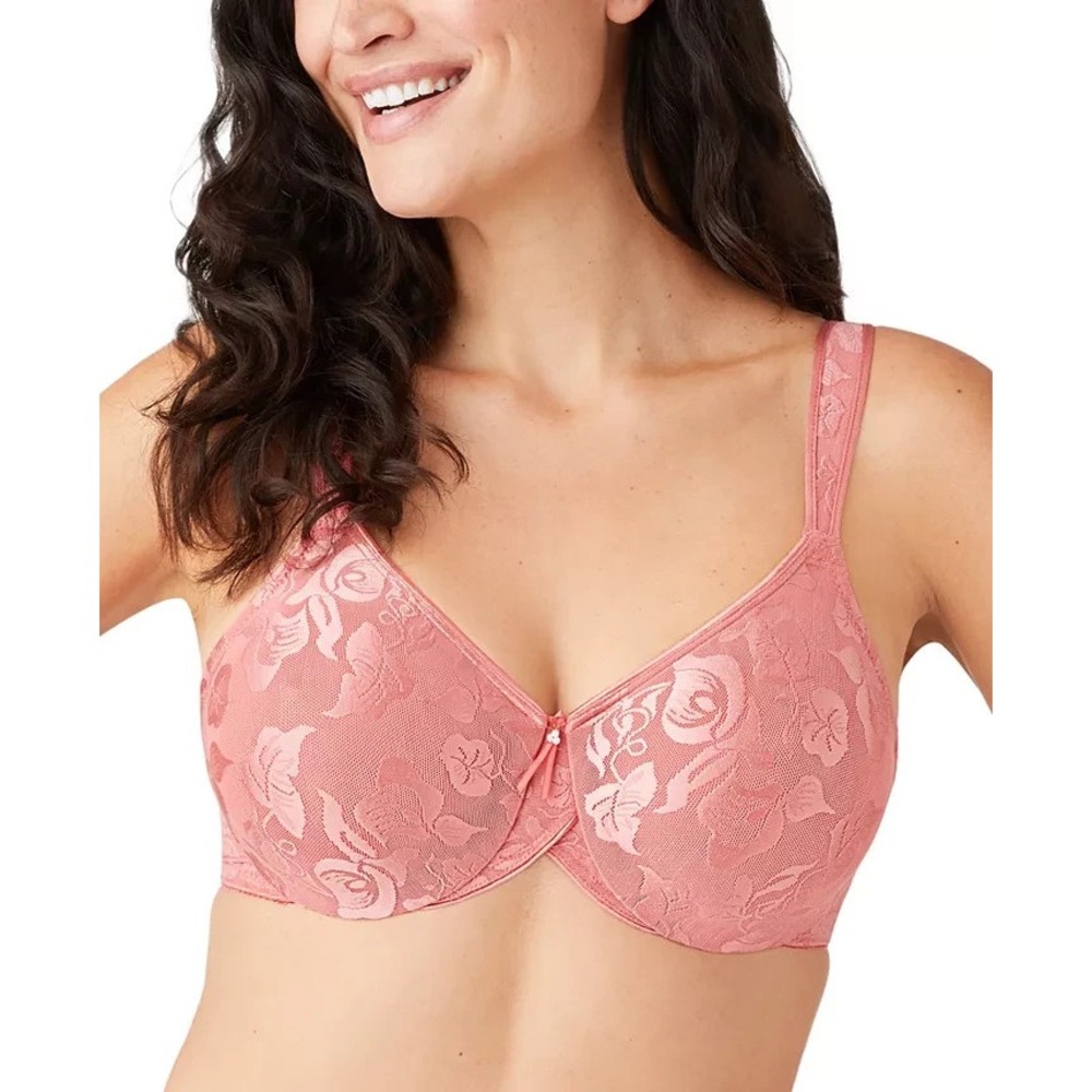 Wacoal Awareness Full Figure Underwire‎ Bra Pink Size 42 C 42C NEW